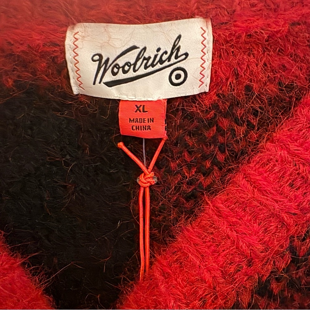 Woolrich Bold Red and Black Plaid Sweater - Picture 6 of 8